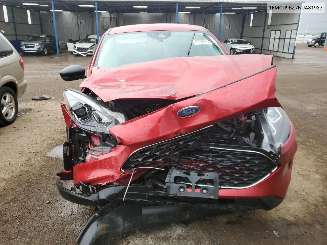 2022 Ford Escape Se VIN: 1FMCU9BZ7NUA31937 Lot: 57057495