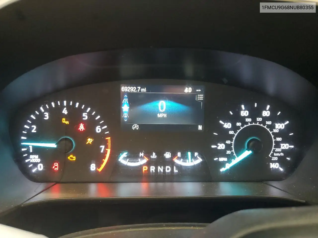 2022 Ford Escape Se VIN: 1FMCU9G68NUB80355 Lot: 61758255