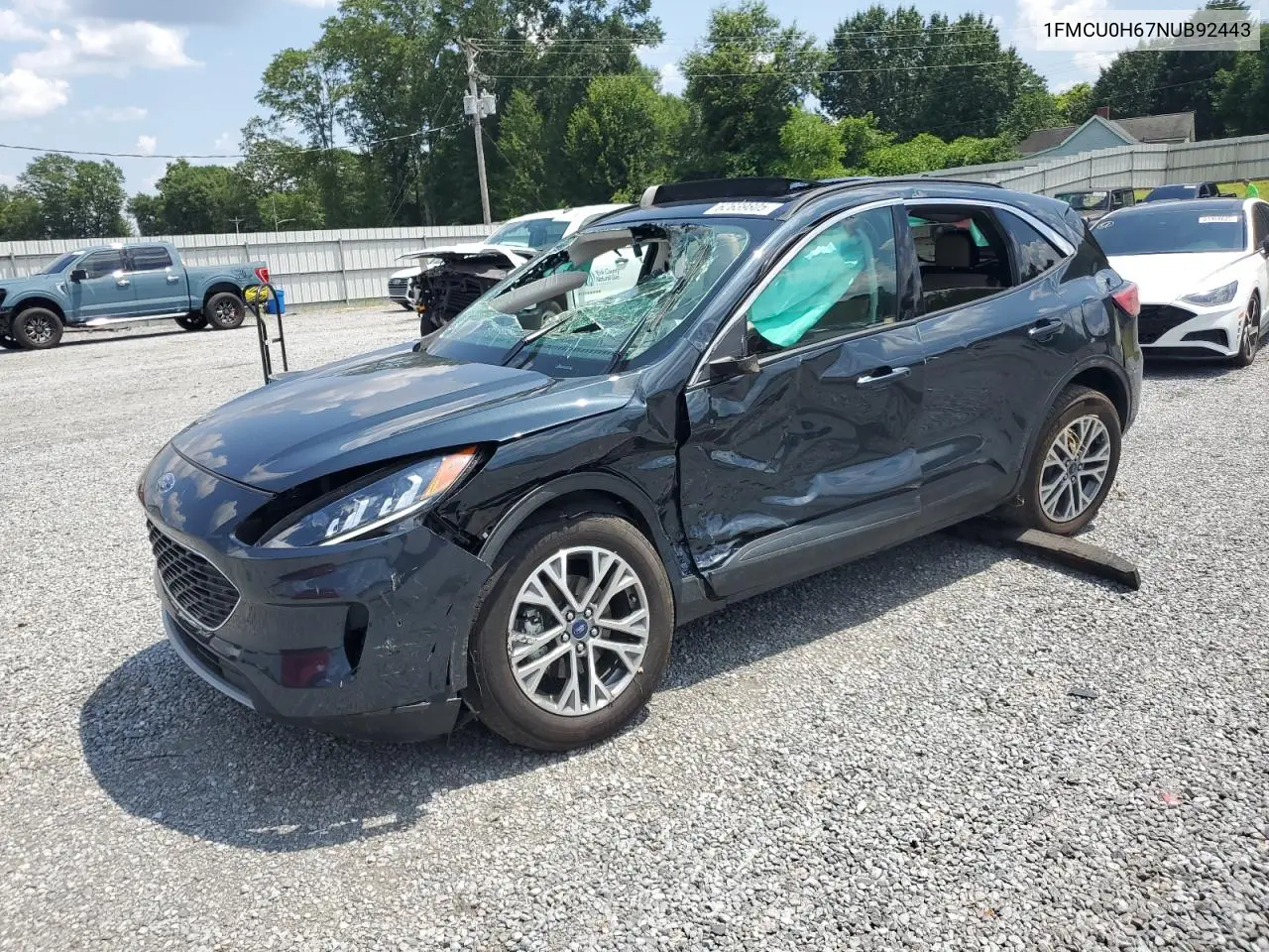 2022 Ford Escape Sel VIN: 1FMCU0H67NUB92443 Lot: 62639805