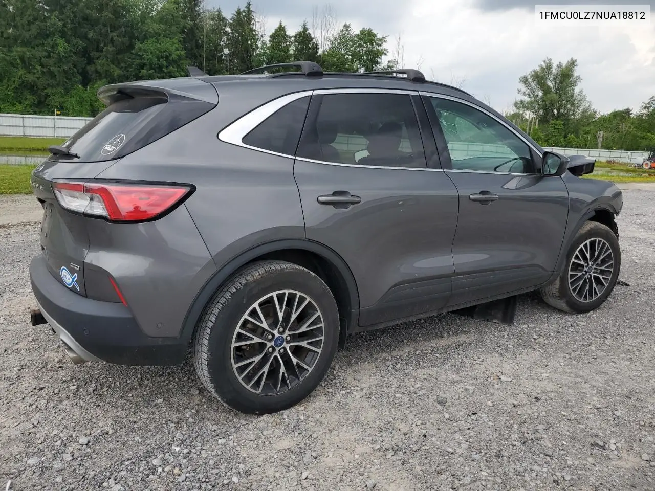 2022 Ford Escape Titanium VIN: 1FMCU0LZ7NUA18812 Lot: 63008725