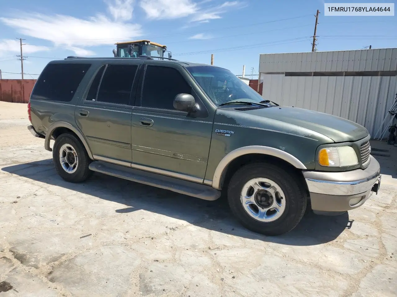 2000 Ford Expedition Eddie Bauer VIN: 1FMRU1768YLA64644 Lot: 52312385