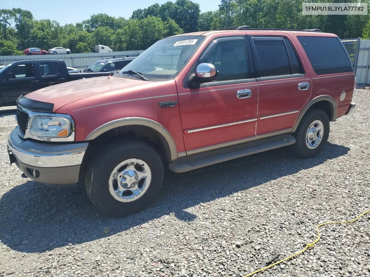 2000 Ford Expedition Eddie Bauer VIN: 1FMPU18L3YLA77782 Lot: 53691285