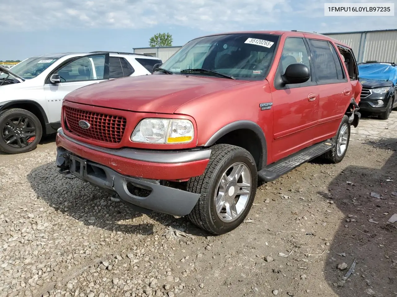2000 Ford Expedition Xlt VIN: 1FMPU16L0YLB97235 Lot: 55120265