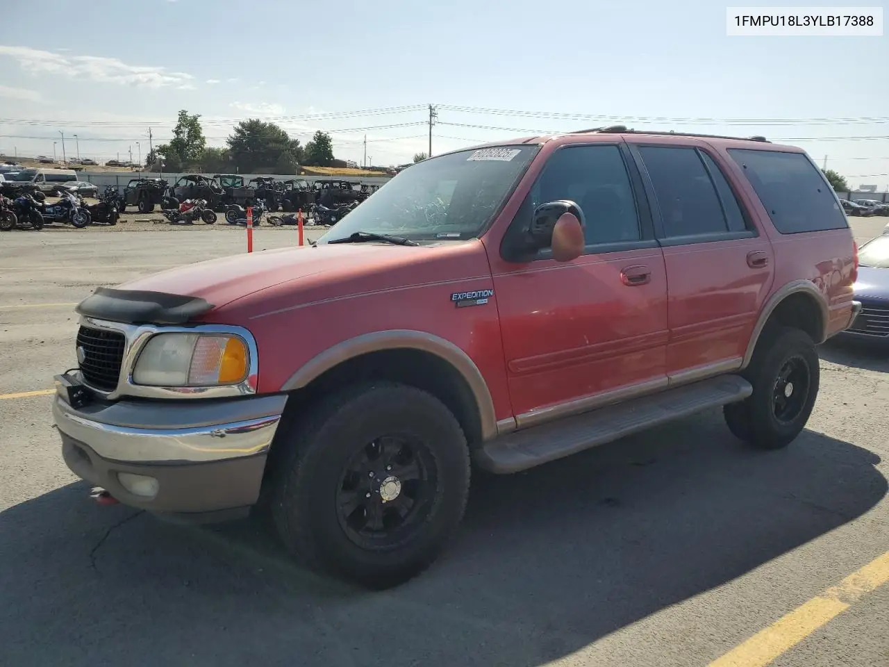 2000 Ford Expedition Eddie Bauer VIN: 1FMPU18L3YLB17388 Lot: 60262825