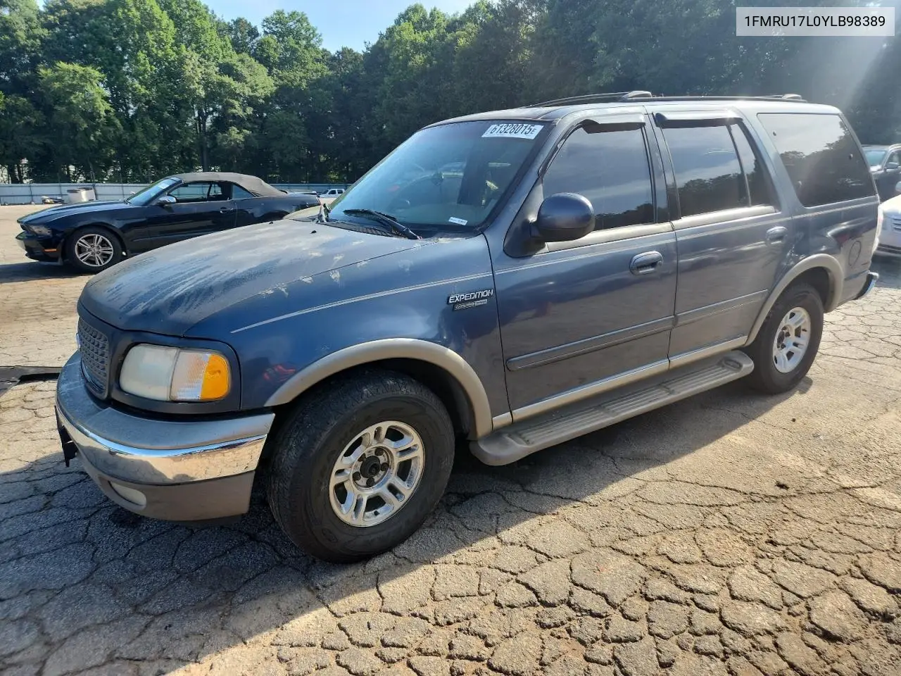 2000 Ford Expedition Eddie Bauer VIN: 1FMRU17L0YLB98389 Lot: 61328015