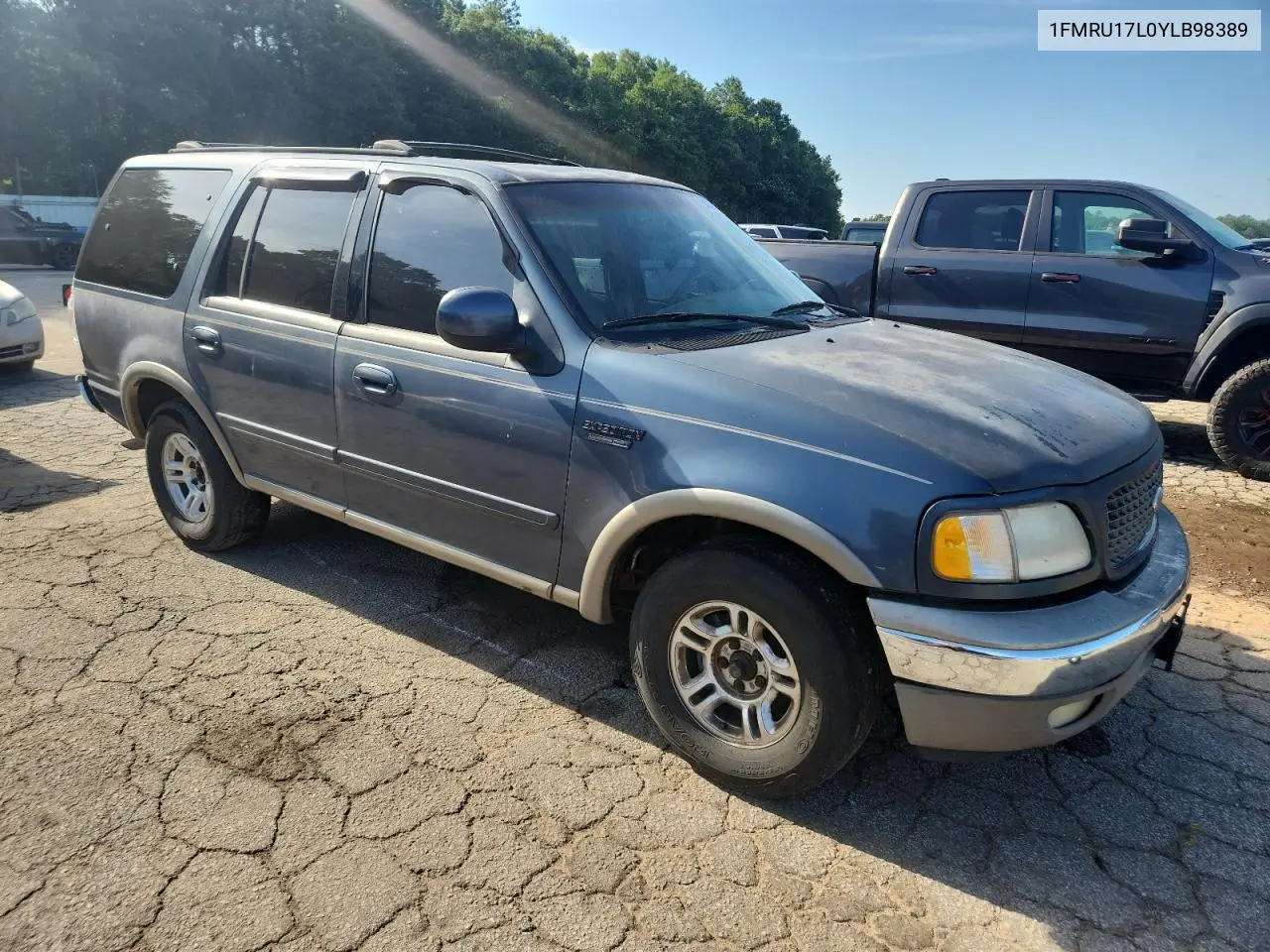 2000 Ford Expedition Eddie Bauer VIN: 1FMRU17L0YLB98389 Lot: 61328015