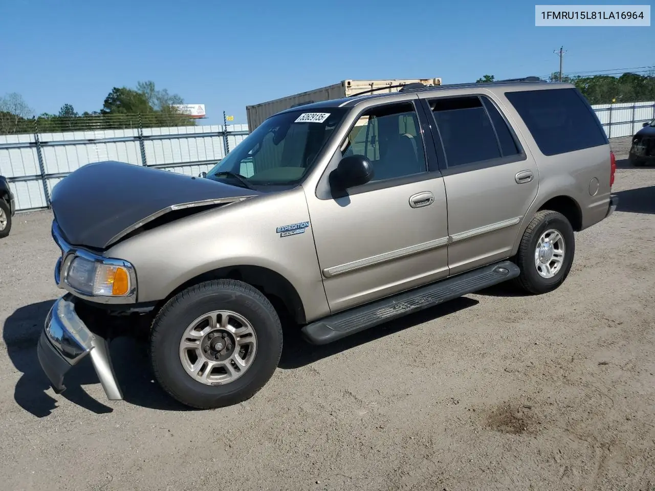 2001 Ford Expedition Xlt VIN: 1FMRU15L81LA16964 Lot: 52629135