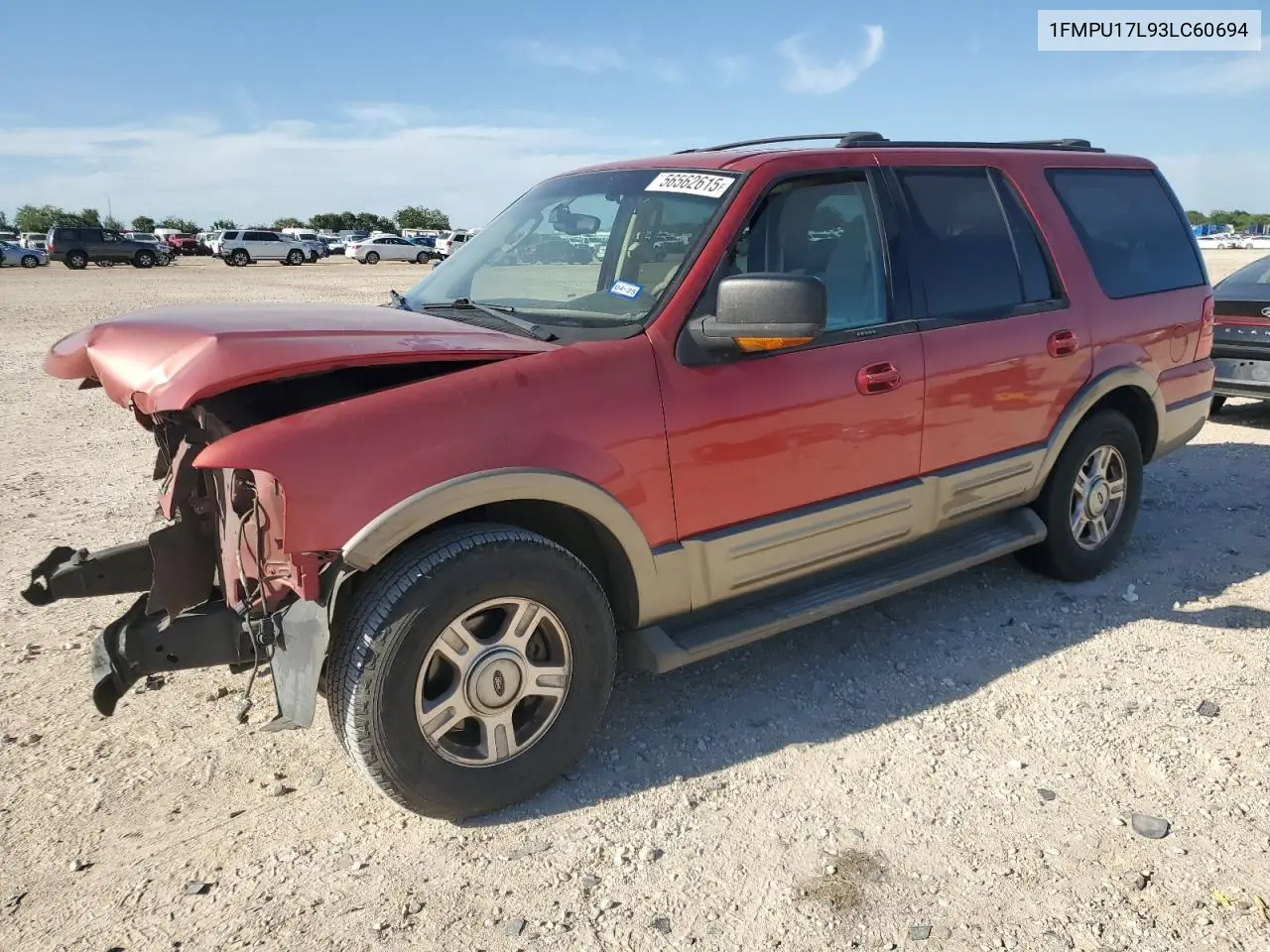 2003 Ford Expedition Eddie Bauer VIN: 1FMPU17L93LC60694 Lot: 56562615