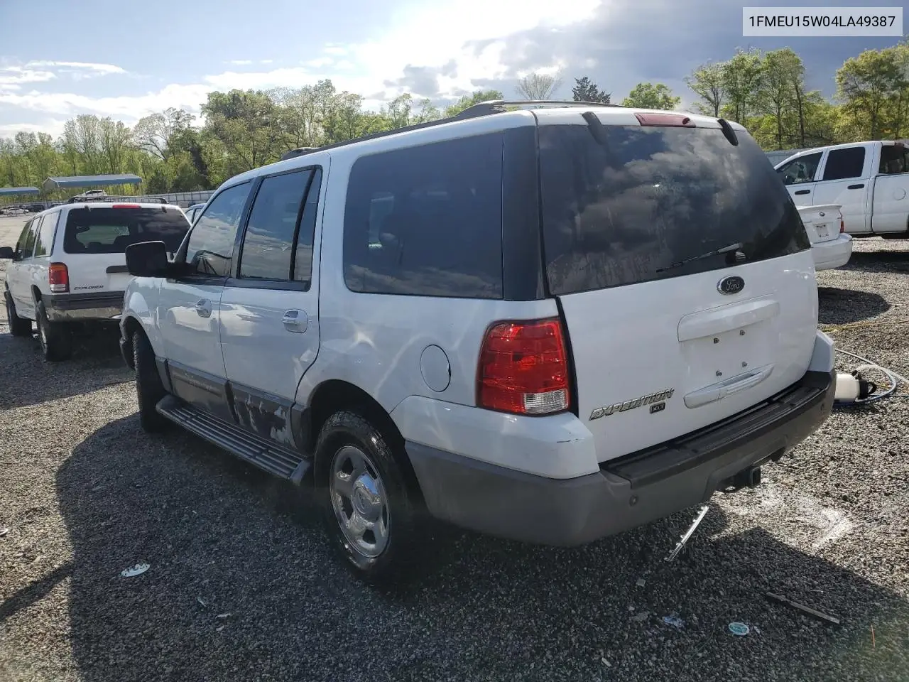 2004 Ford Expedition Xlt VIN: 1FMEU15W04LA49387 Lot: 52386065