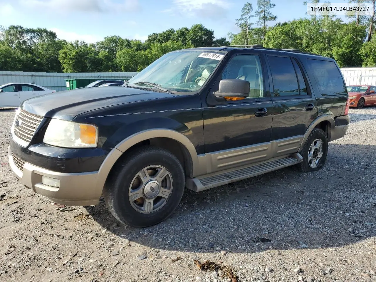 2004 Ford Expedition Eddie Bauer VIN: 1FMFU17L94LB43727 Lot: 56572615