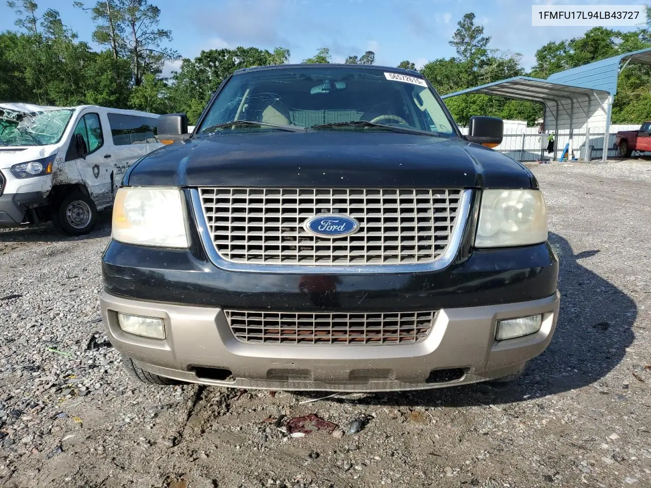 2004 Ford Expedition Eddie Bauer VIN: 1FMFU17L94LB43727 Lot: 56572615