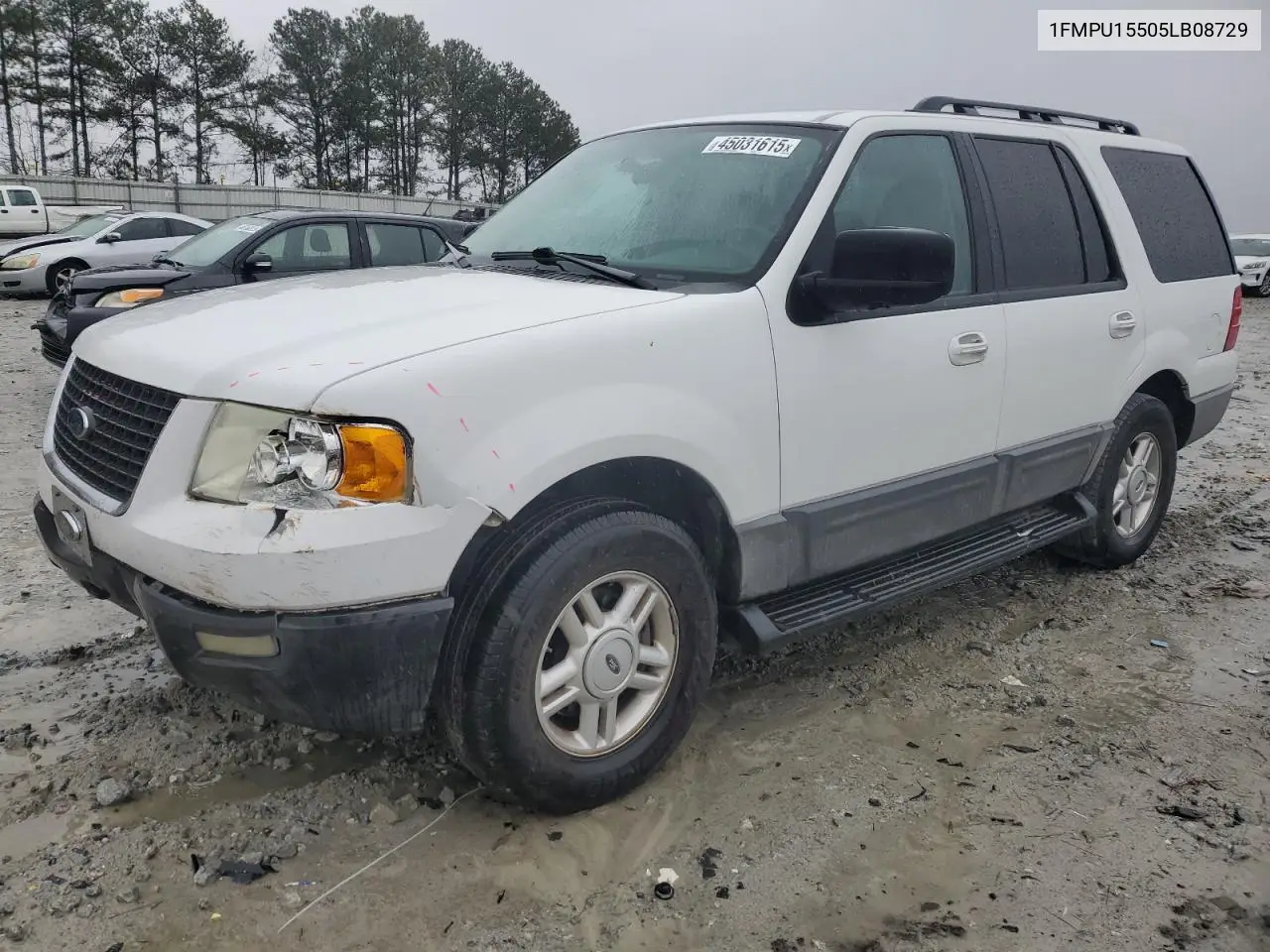 2005 Ford Expedition Xlt VIN: 1FMPU15505LB08729 Lot: 45031615