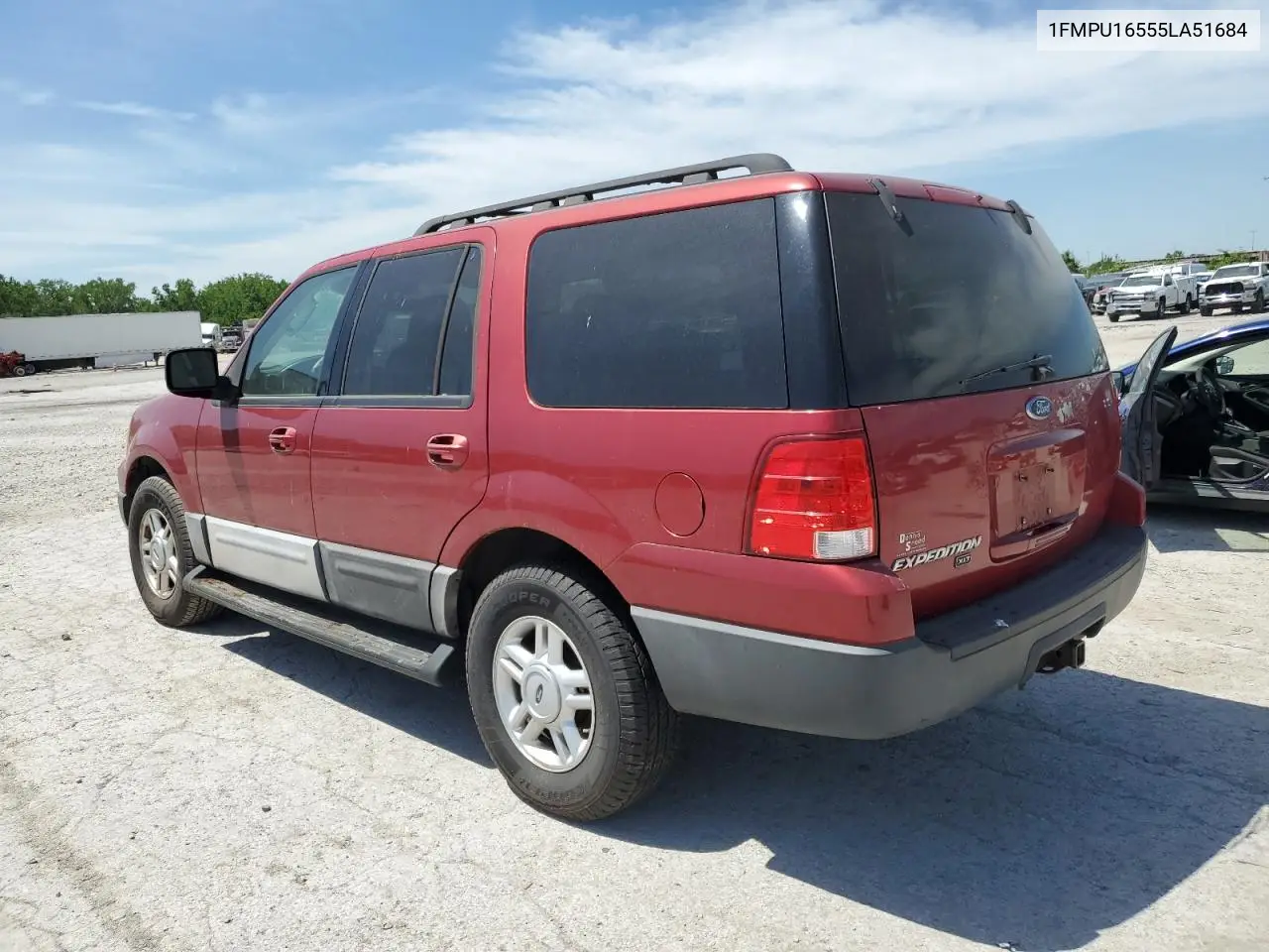 2005 Ford Expedition Xlt VIN: 1FMPU16555LA51684 Lot: 56496115