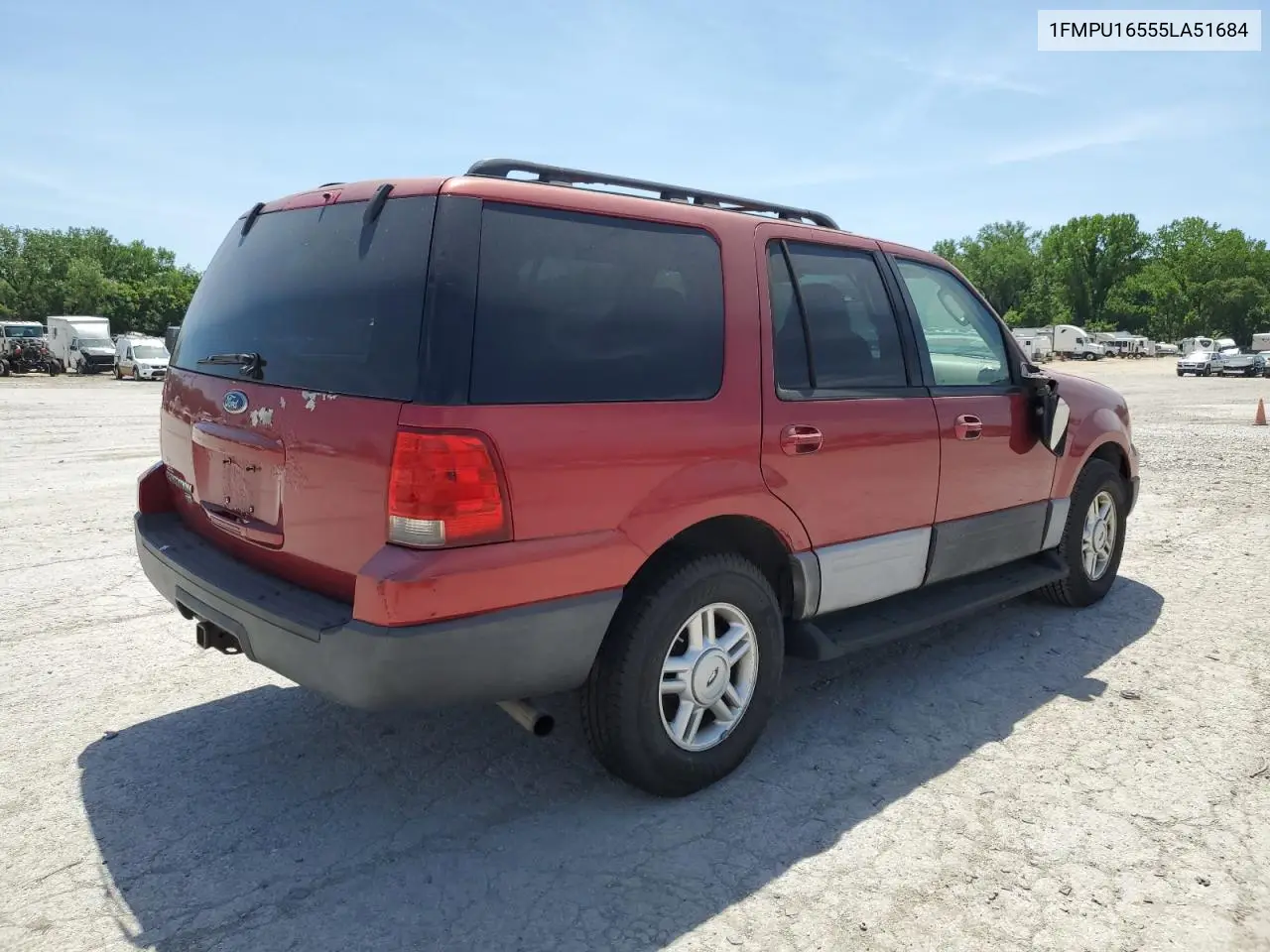 2005 Ford Expedition Xlt VIN: 1FMPU16555LA51684 Lot: 56496115