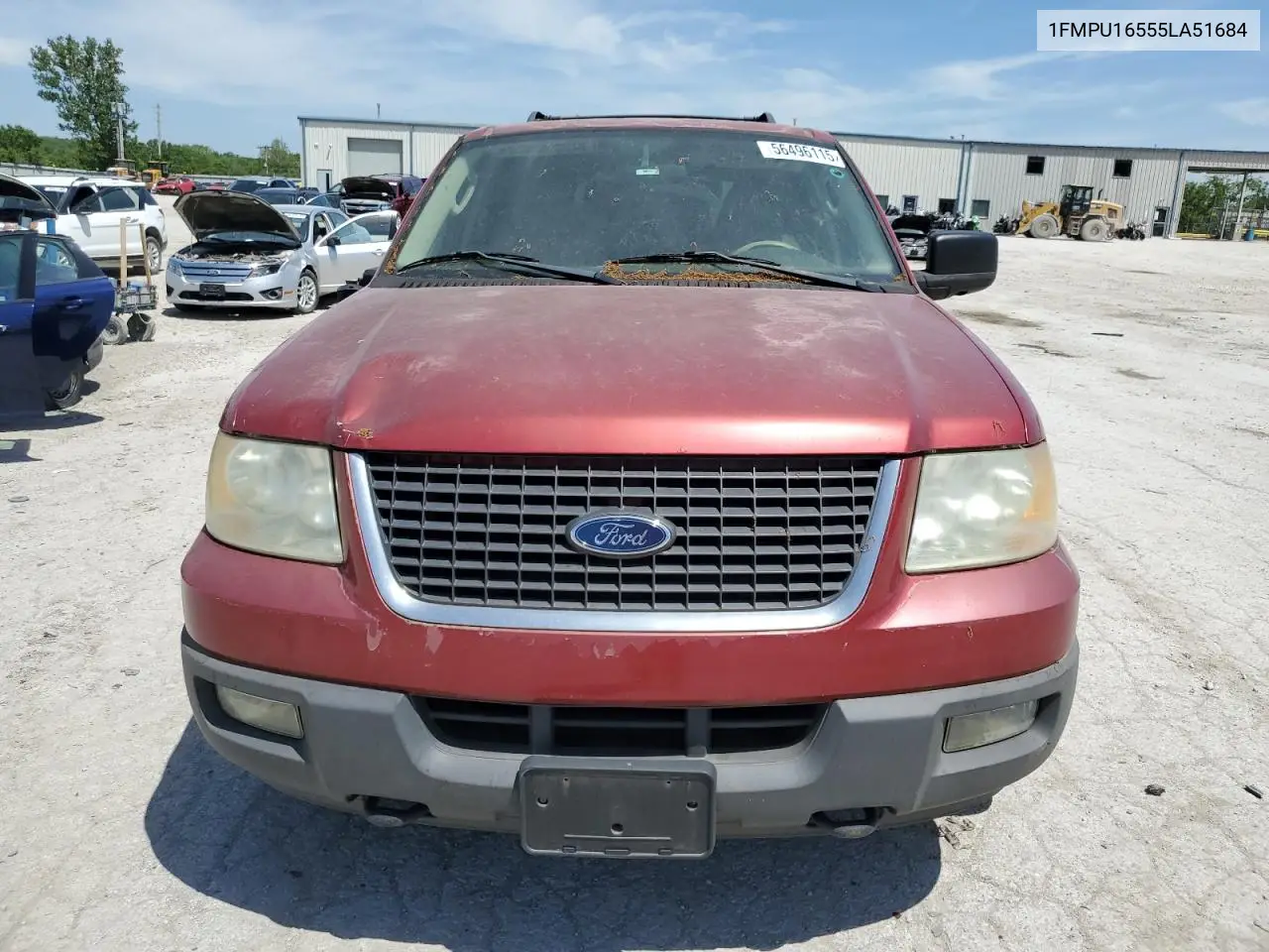 2005 Ford Expedition Xlt VIN: 1FMPU16555LA51684 Lot: 56496115
