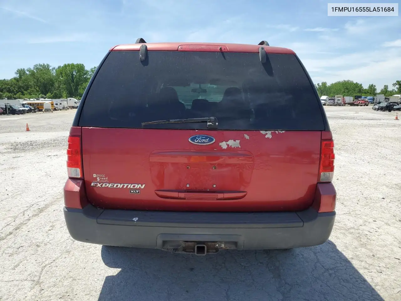 2005 Ford Expedition Xlt VIN: 1FMPU16555LA51684 Lot: 56496115