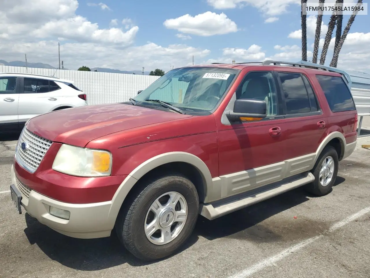 2005 Ford Expedition Eddie Bauer VIN: 1FMPU17545LA15984 Lot: 57132095