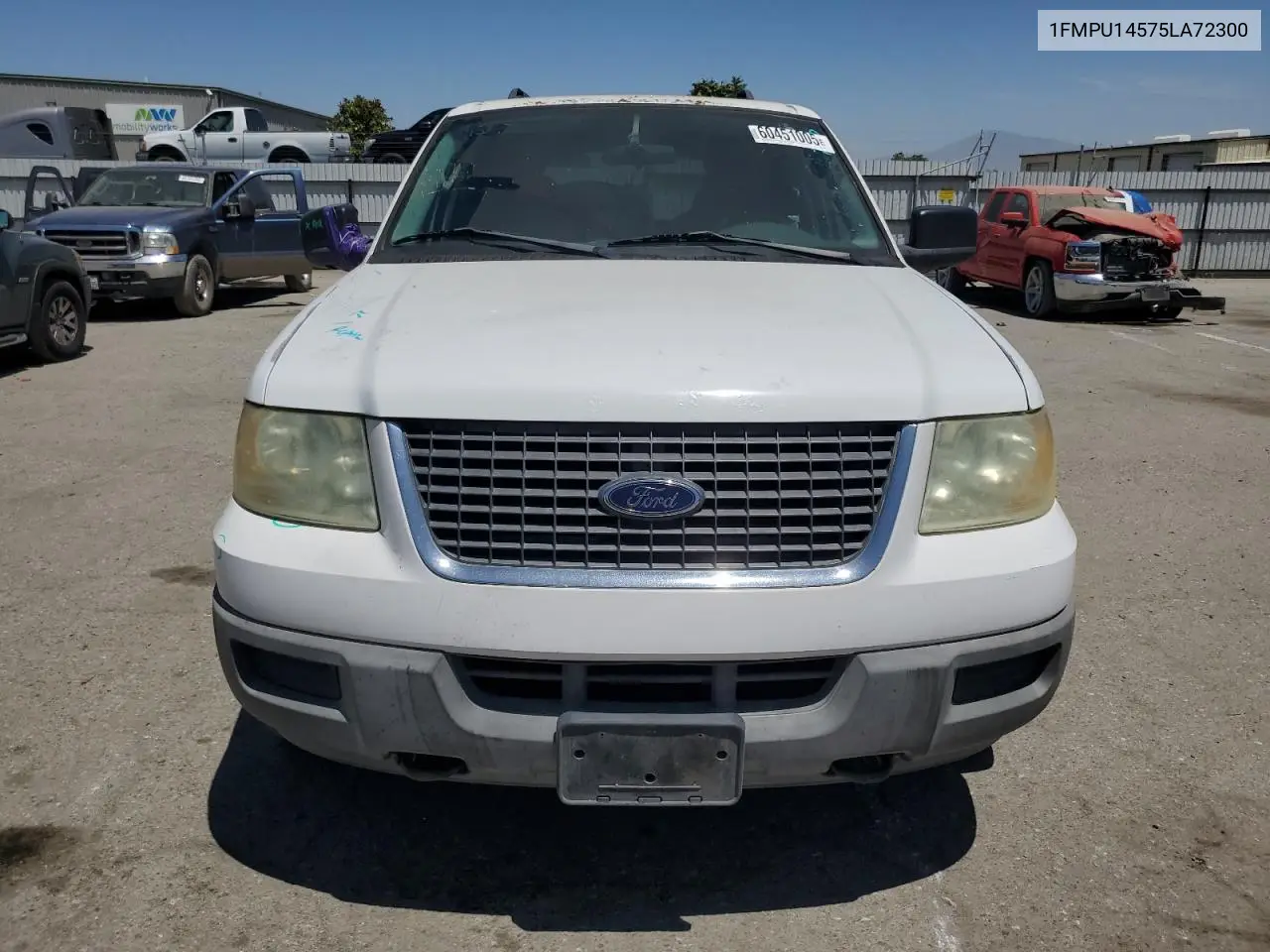 2005 Ford Expedition Xls VIN: 1FMPU14575LA72300 Lot: 60451005
