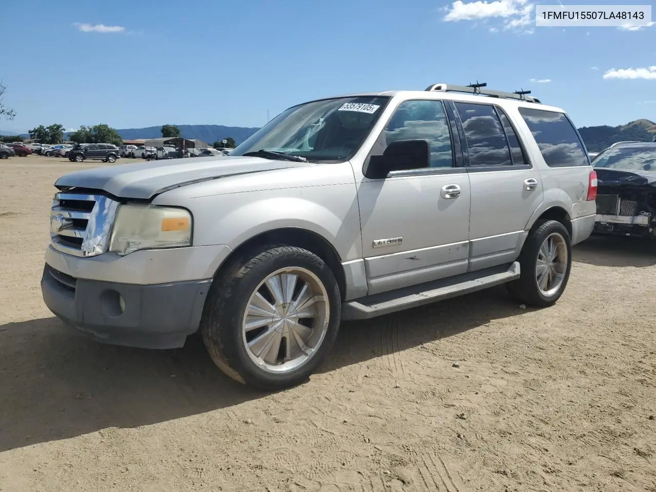 2007 Ford Expedition Xlt VIN: 1FMFU15507LA48143 Lot: 53579105