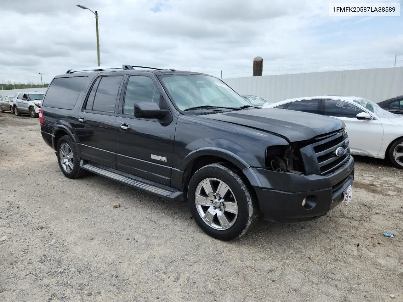 2007 Ford Expedition El Limited VIN: 1FMFK20587LA38589 Lot: 62947405