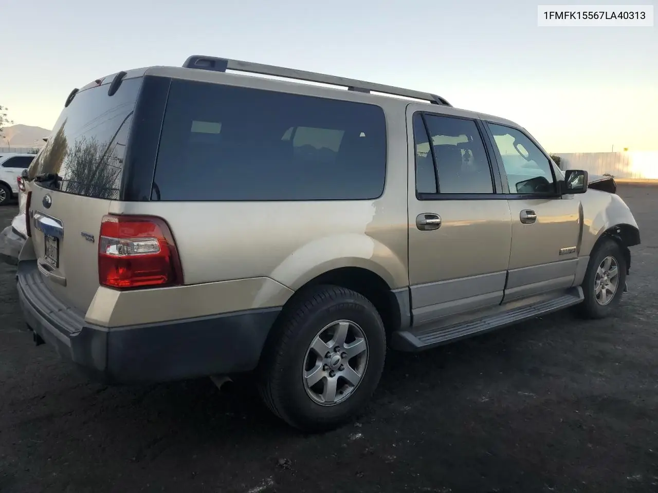 2007 Ford Expedition El Xlt VIN: 1FMFK15567LA40313 Lot: 66414515
