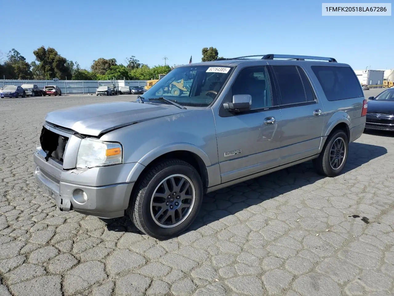 2008 Ford Expedition El Limited VIN: 1FMFK20518LA67286 Lot: 62764385