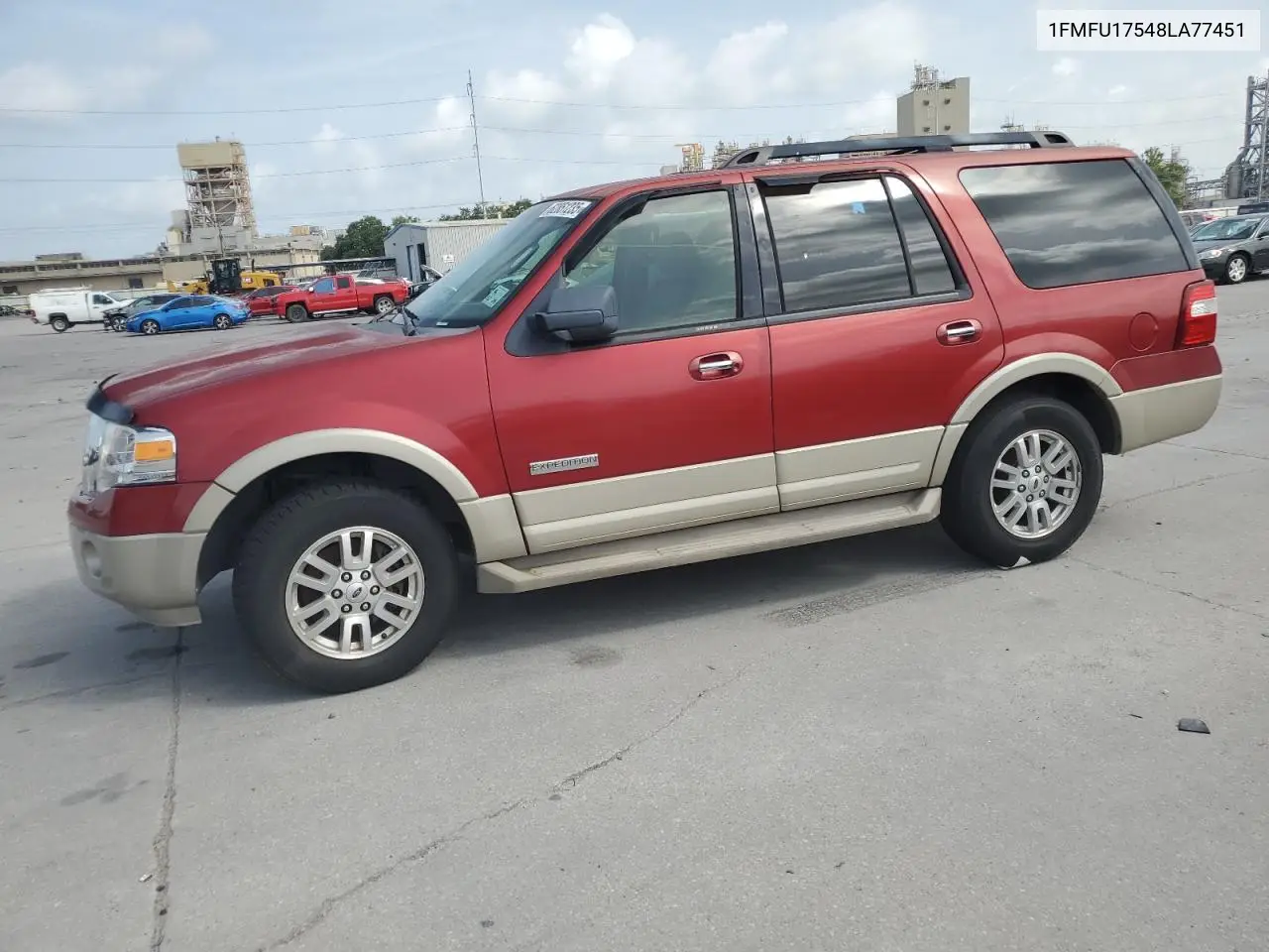 2008 Ford Expedition Eddie Bauer VIN: 1FMFU17548LA77451 Lot: 62851235