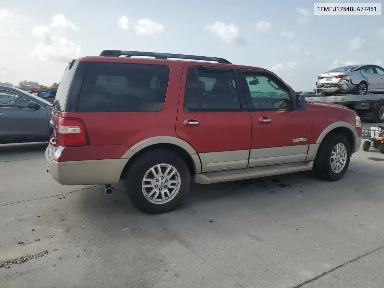 2008 Ford Expedition Eddie Bauer VIN: 1FMFU17548LA77451 Lot: 62851235
