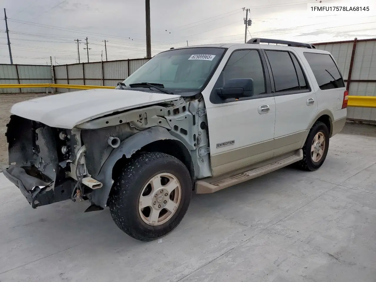 2008 Ford Expedition Eddie Bauer VIN: 1FMFU17578LA68145 Lot: 62989965