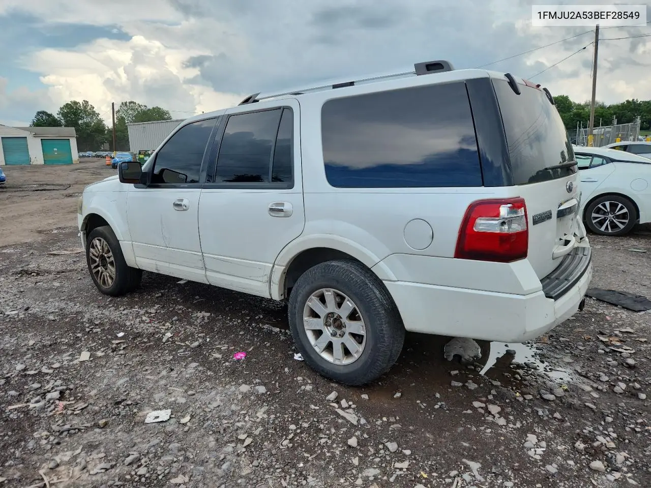 2011 Ford Expedition Limited VIN: 1FMJU2A53BEF28549 Lot: 62675135