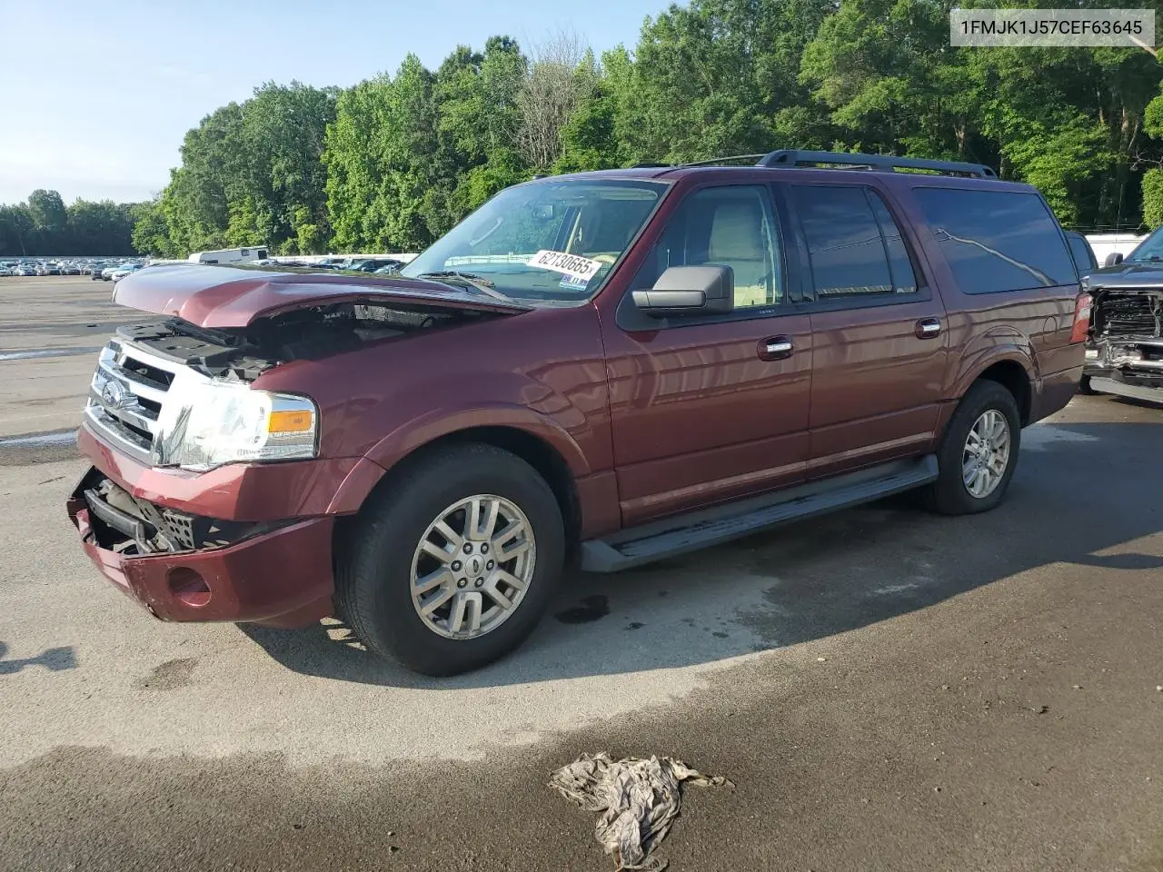 2012 Ford Expedition El Xlt VIN: 1FMJK1J57CEF63645 Lot: 62130665