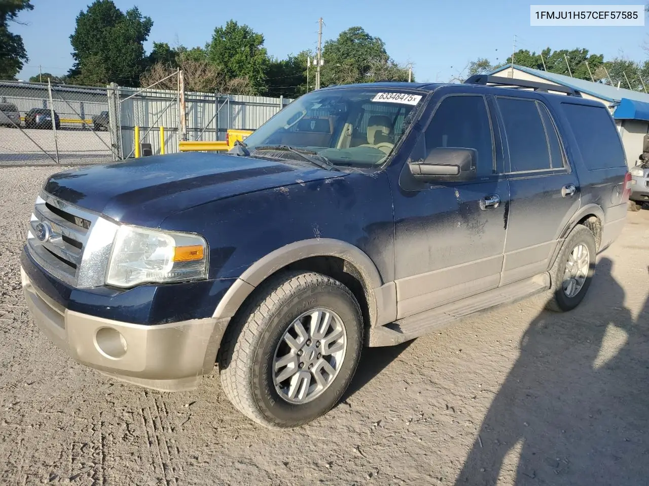 2012 Ford Expedition Xlt VIN: 1FMJU1H57CEF57585 Lot: 63348475