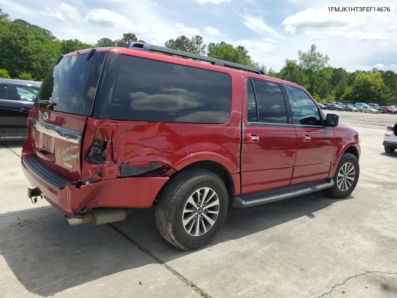 2015 Ford Expedition El Xlt VIN: 1FMJK1HT3FEF14676 Lot: 56483055