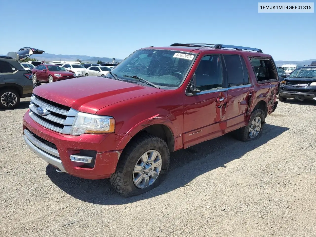 2016 Ford Expedition El Platinum VIN: 1FMJK1MT4GEF01815 Lot: 62822055