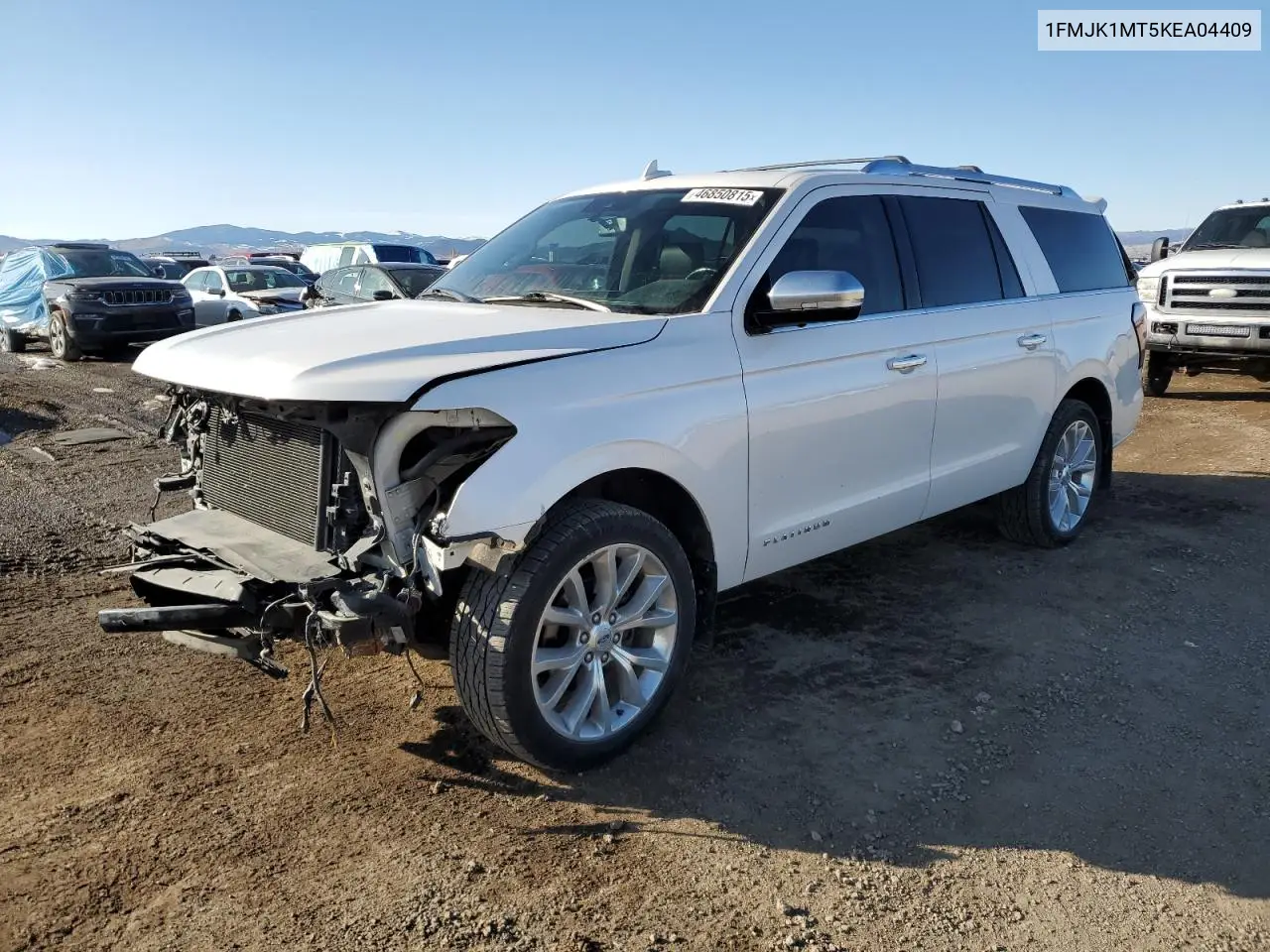 2019 Ford Expedition Max Platinum VIN: 1FMJK1MT5KEA04409 Lot: 46850815