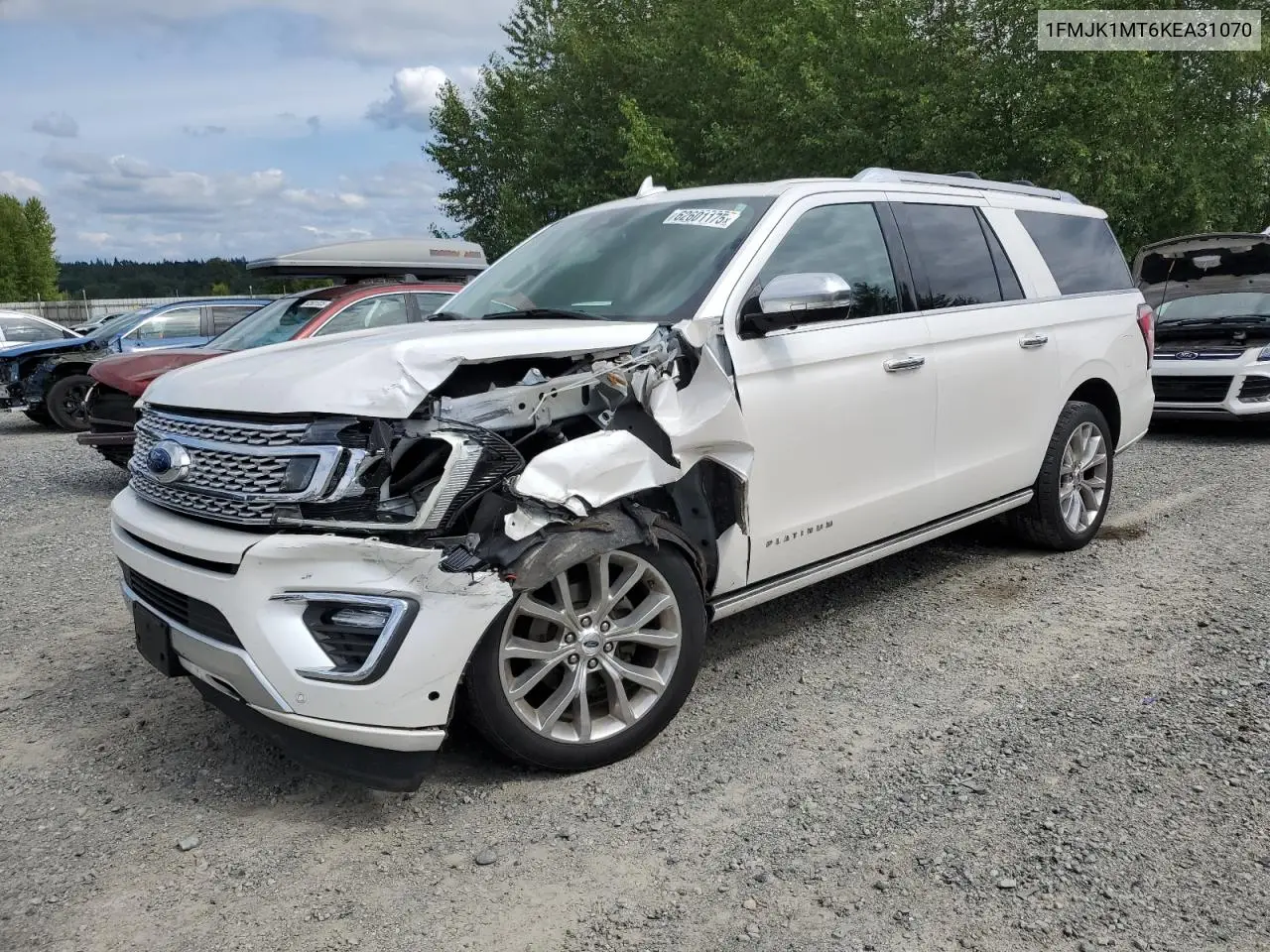2019 Ford Expedition Max Platinum VIN: 1FMJK1MT6KEA31070 Lot: 62601175