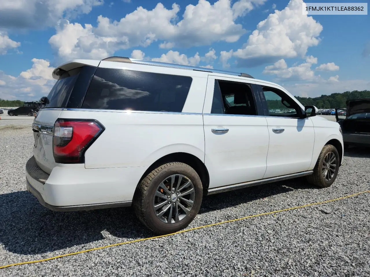 2020 Ford Expedition Max Limited VIN: 1FMJK1KT1LEA88362 Lot: 62738825