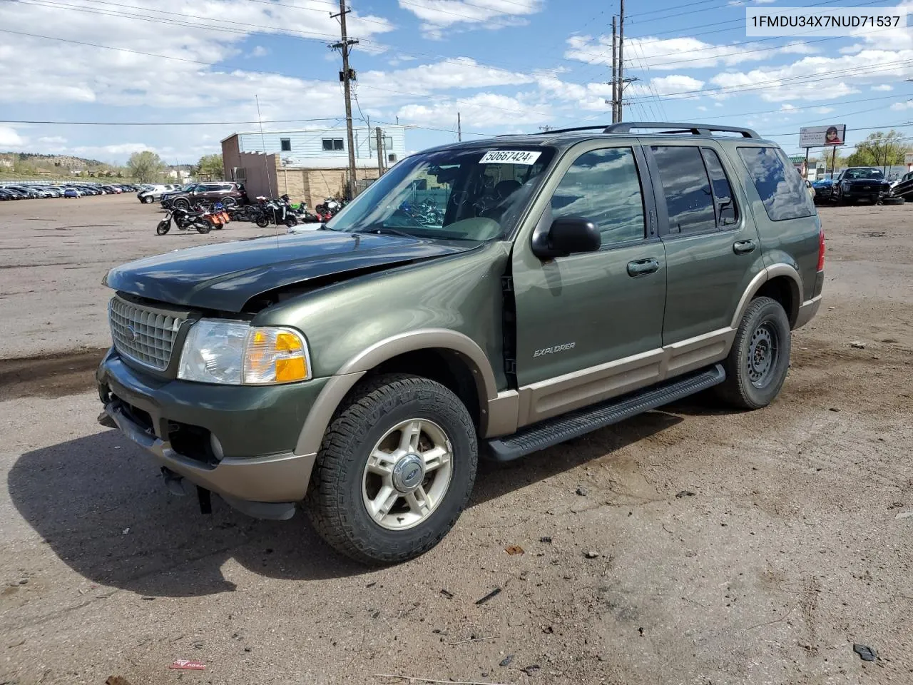 1992 Ford Explorer VIN: 1FMDU34X7NUD71537 Lot: 50667424