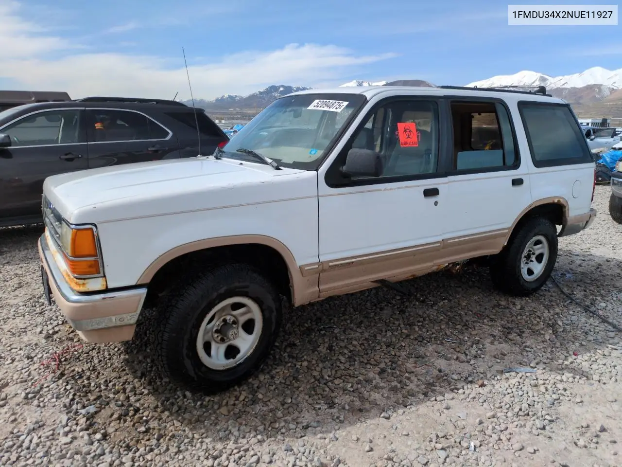 1992 Ford Explorer VIN: 1FMDU34X2NUE11927 Lot: 52094875