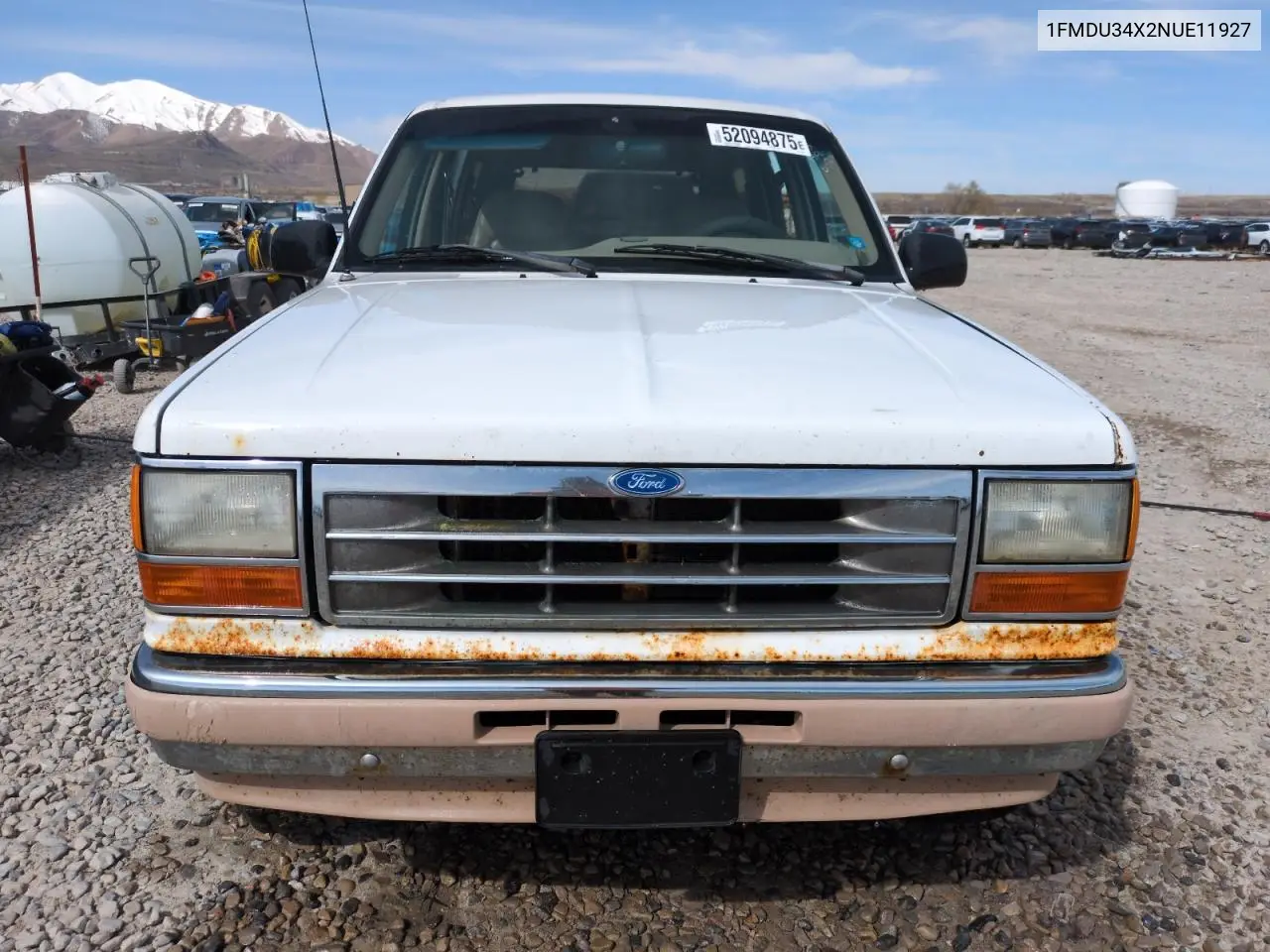 1992 Ford Explorer VIN: 1FMDU34X2NUE11927 Lot: 52094875