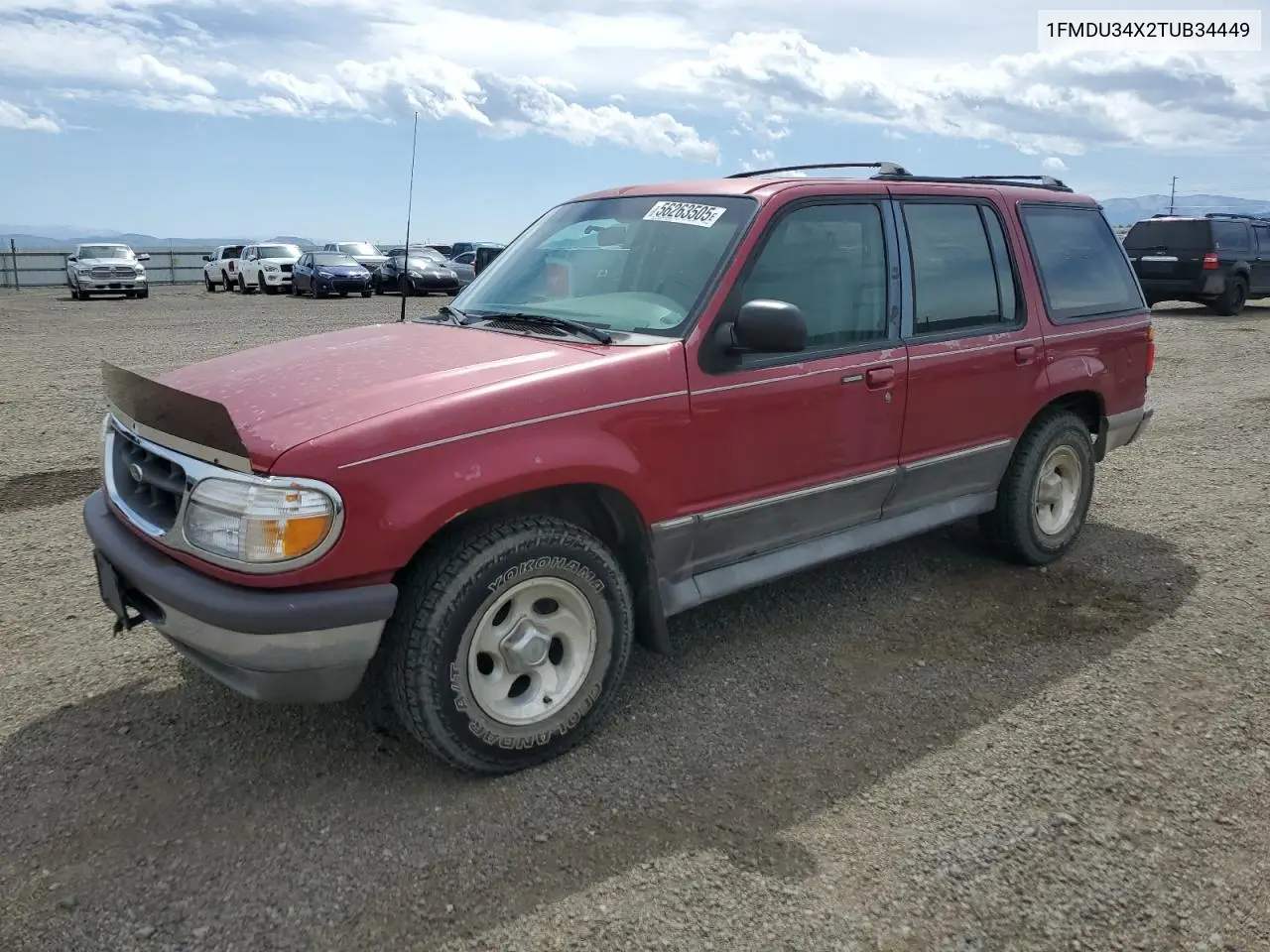 1996 Ford Explorer VIN: 1FMDU34X2TUB34449 Lot: 56263505