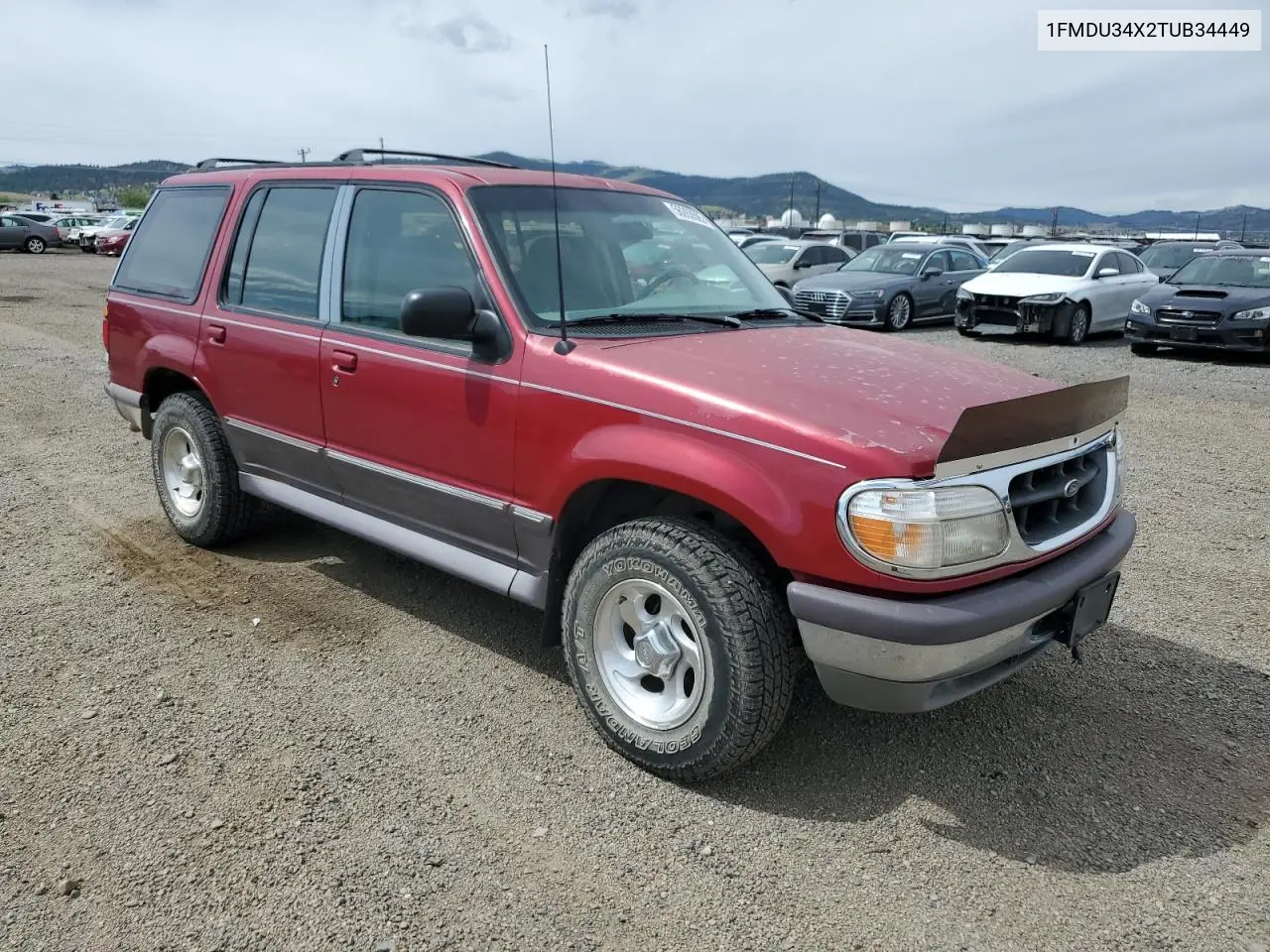 1996 Ford Explorer VIN: 1FMDU34X2TUB34449 Lot: 56263505