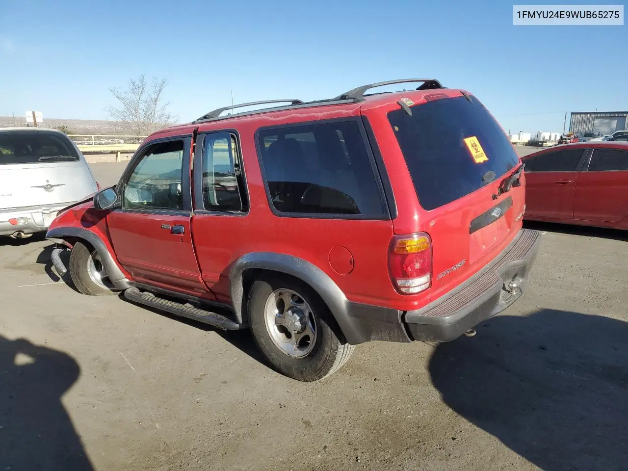 1998 Ford Explorer VIN: 1FMYU24E9WUB65275 Lot: 46595565