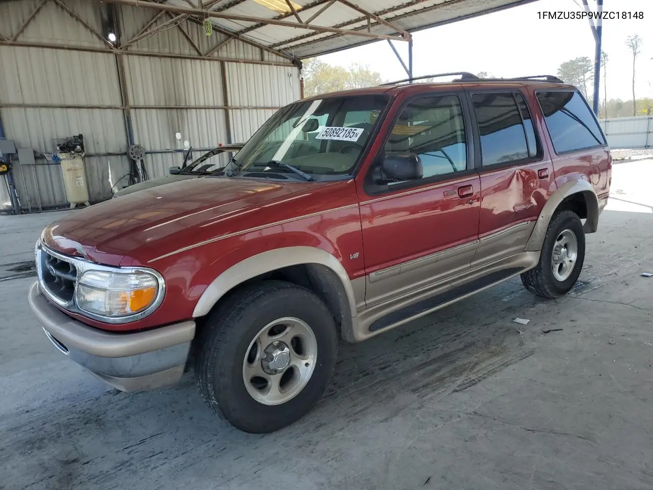 1998 Ford Explorer VIN: 1FMZU35P9WZC18148 Lot: 50892185