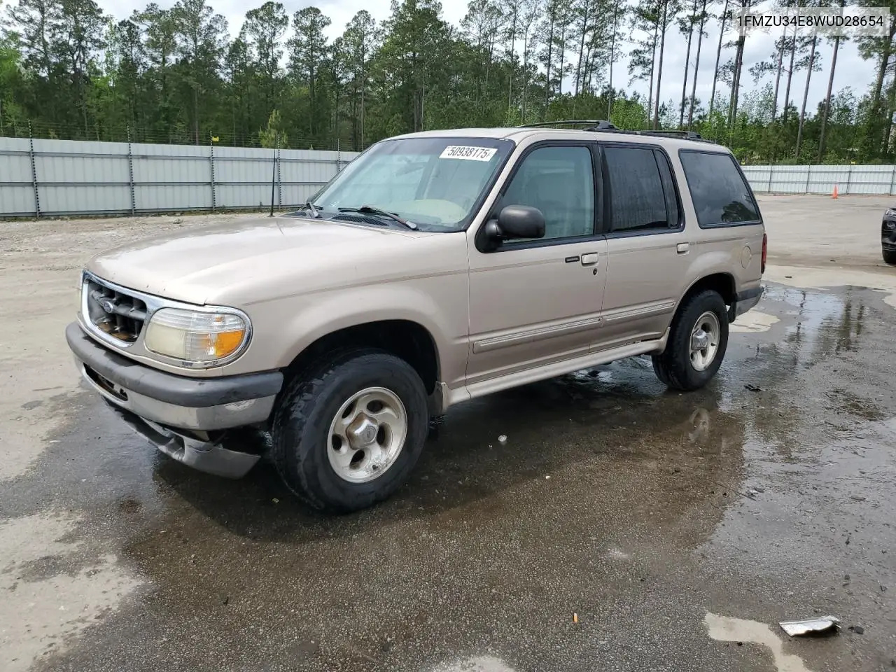1998 Ford Explorer VIN: 1FMZU34E8WUD28654 Lot: 50938175