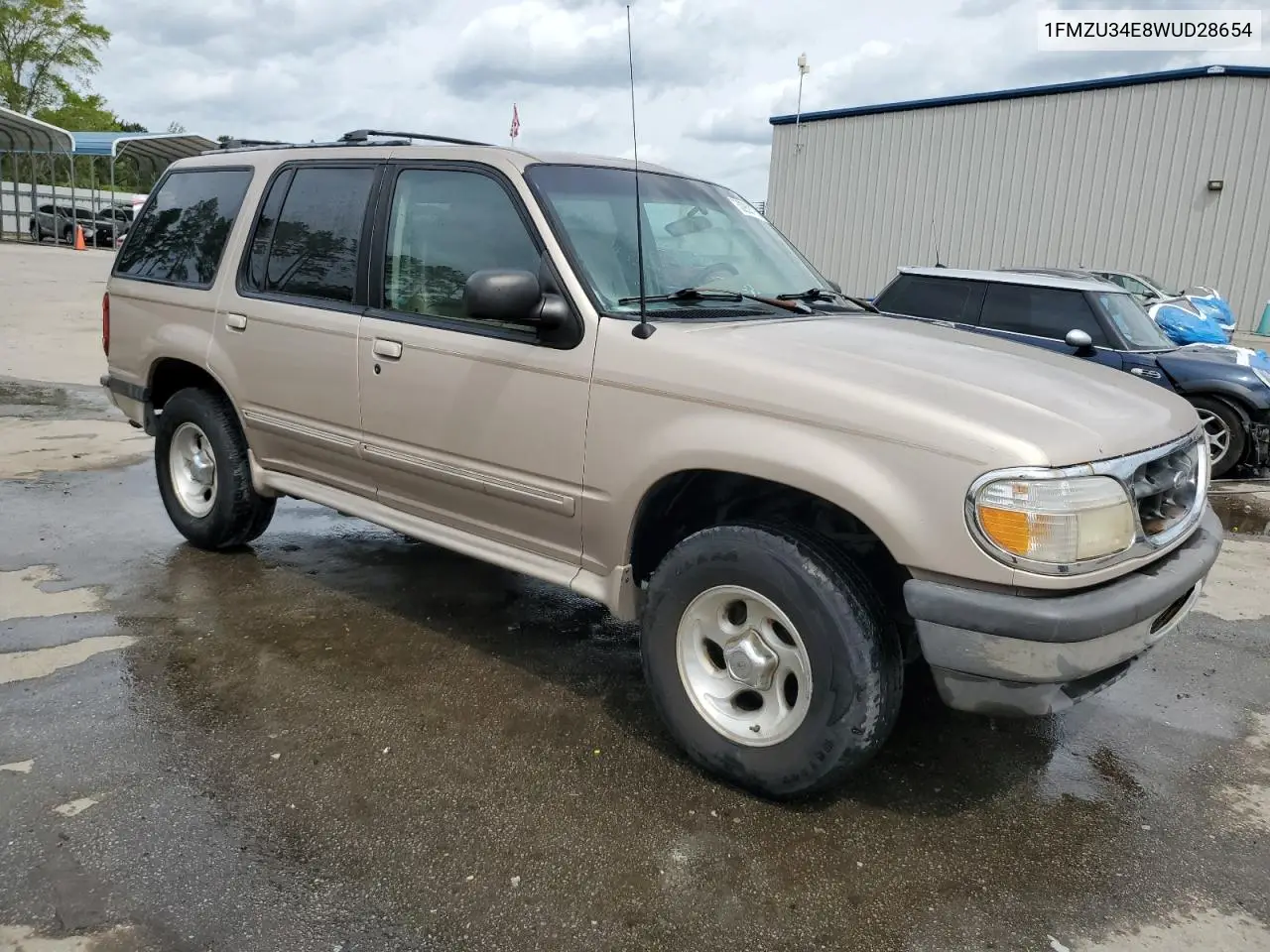 1998 Ford Explorer VIN: 1FMZU34E8WUD28654 Lot: 50938175