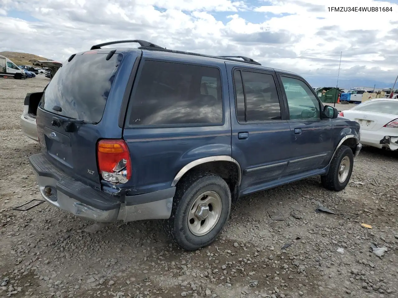 1998 Ford Explorer VIN: 1FMZU34E4WUB81684 Lot: 56475745