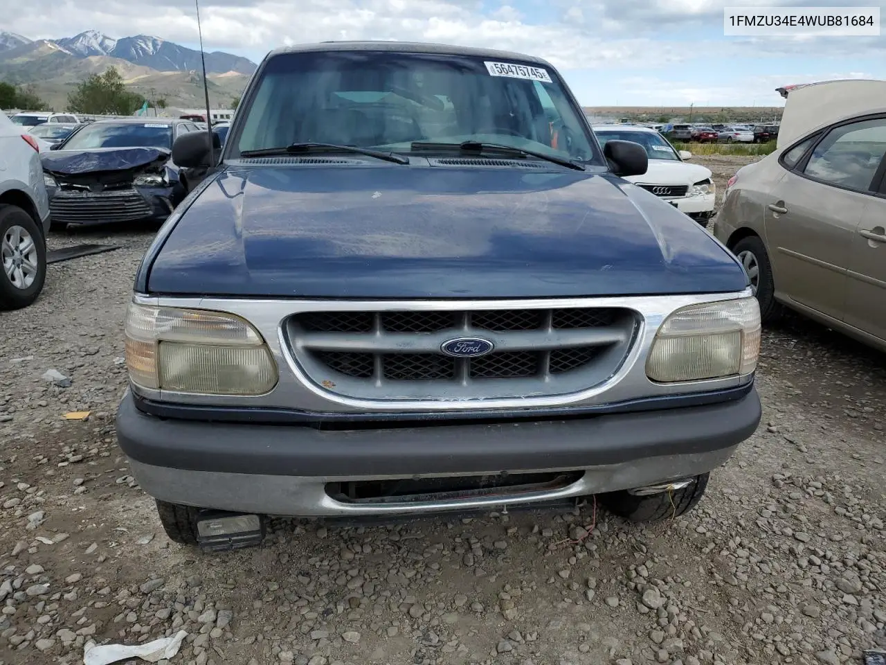 1998 Ford Explorer VIN: 1FMZU34E4WUB81684 Lot: 56475745