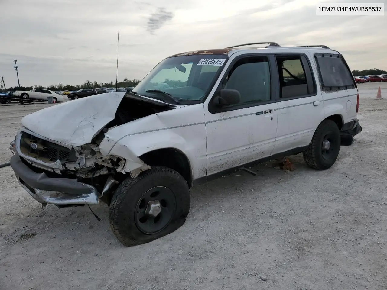 1998 Ford Explorer VIN: 1FMZU34E4WUB55537 Lot: 58365085