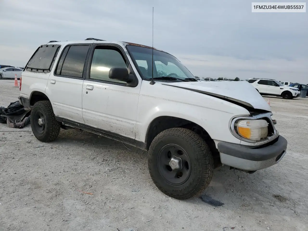 1998 Ford Explorer VIN: 1FMZU34E4WUB55537 Lot: 58365085